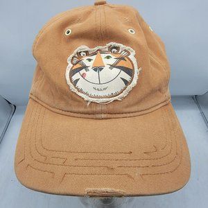 Vintage Moonlight Graham Kelloggs Brown Small Medium Hat Cap Tiger